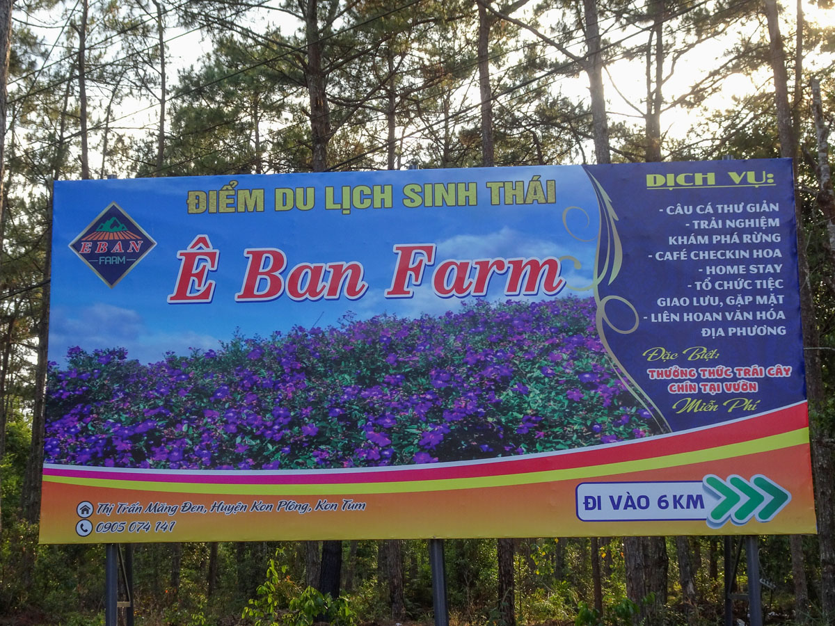 Điểm du lịch sinh thái Ê Ban Farm Măng Đen Kon Tum