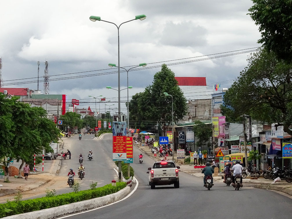 Trung tâm thị trấn Đắk Hà tỉnh Kon Tum