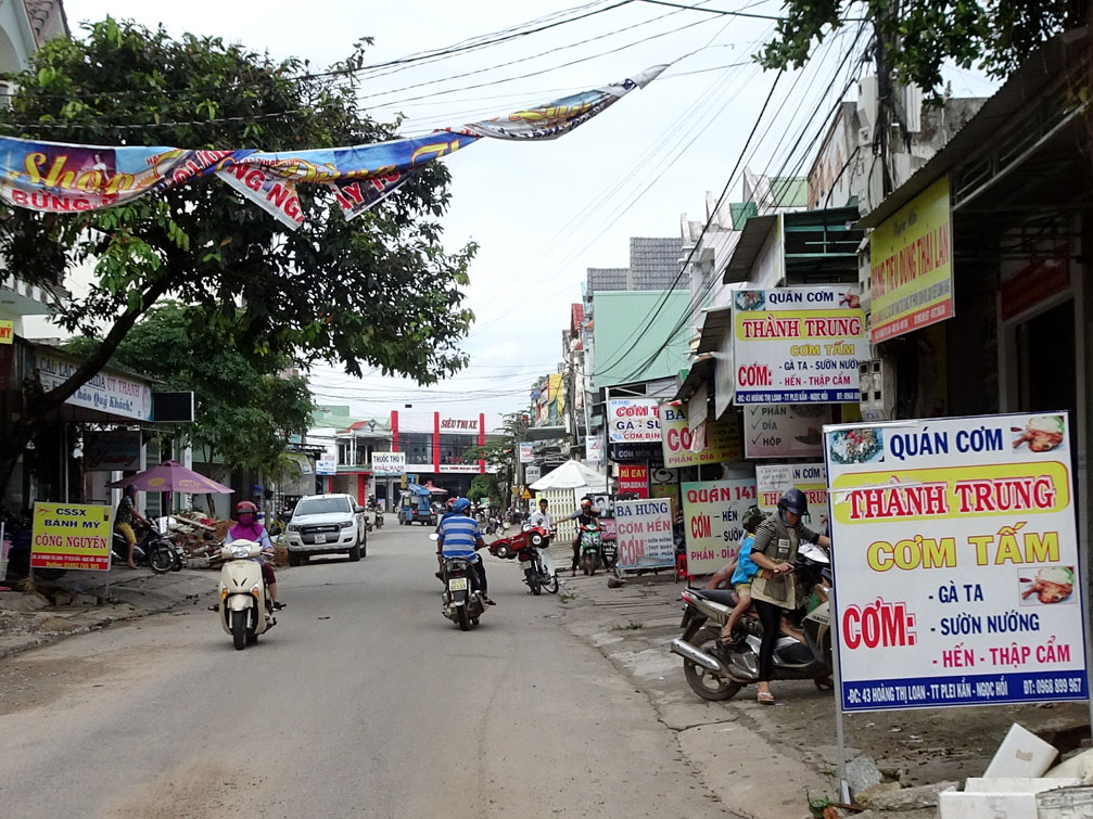 Một góc thị trấn Plei Kần huyện Ngọc Hồi tỉnh Kon Tum