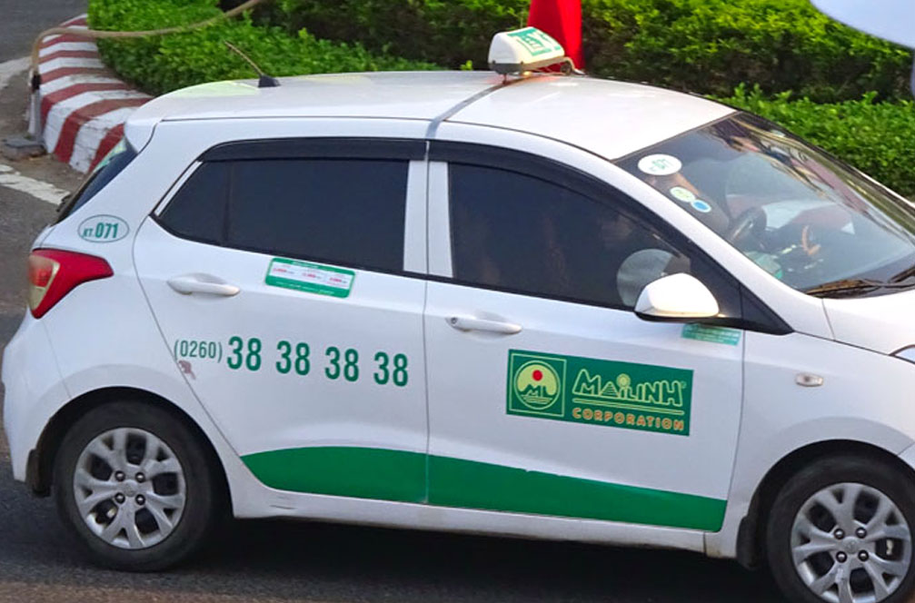 Hình ảnh xe taxi Mai Linh tại tỉnh Kon Tum